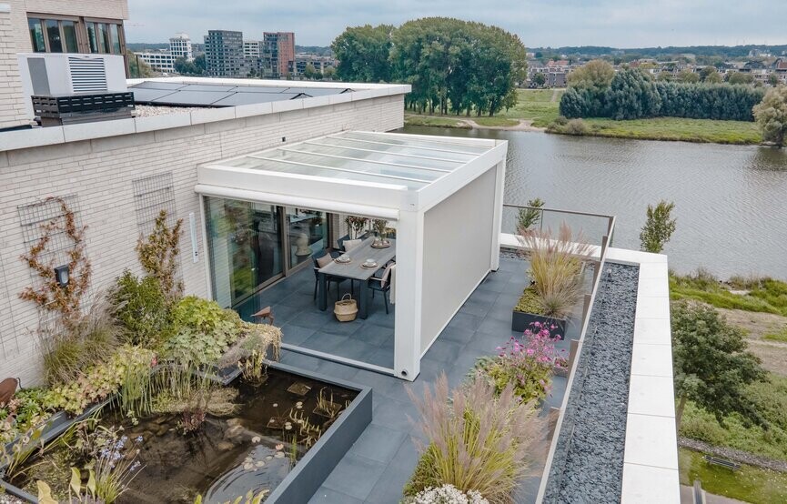 Een terrasoverkapping met zonwering verasol blogs ed082977