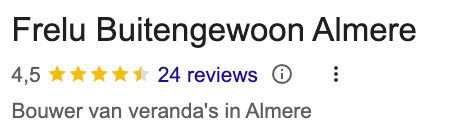 Google reviews frelu buitengewoon almere