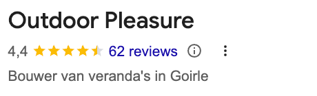 Google reviews outdoor pleasure goirle