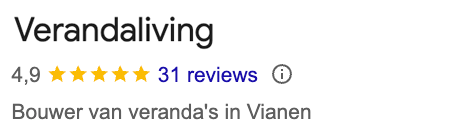 Google reviews verandaliving vianen